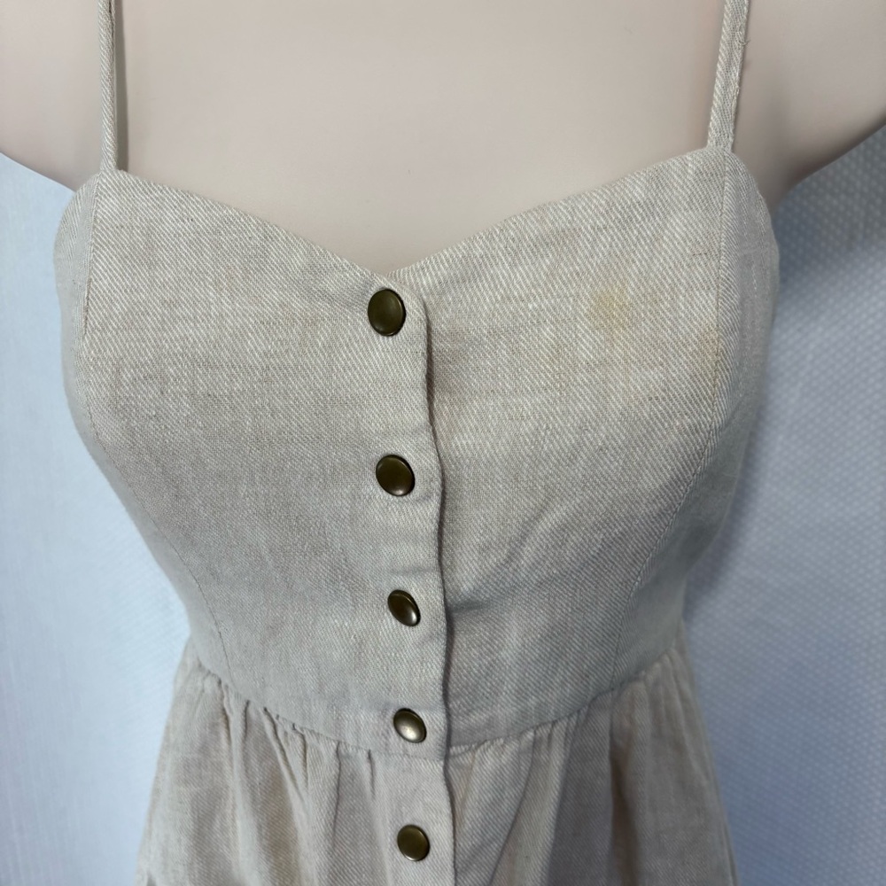 COPE Beige Button-Down Dress